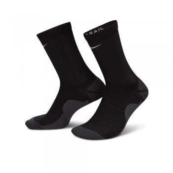 nike trail run crew socks m black