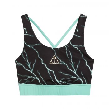 puma hoops x harry potter bra in blue/black