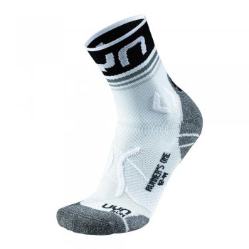 uyn man runner's one short socks m white/black