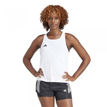 koszulka adidas adizero tank w biała