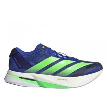 adidas adizero boston 13 m blue-lime shoes