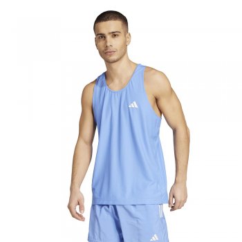 adidas own the run tank m light blue