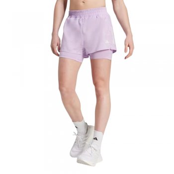 spodenki adidas own the run climacool 2-in-1 w jasnofioletowe