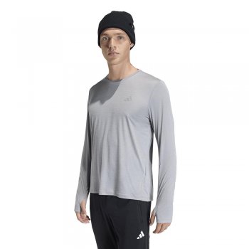 adidas adi365 running essentials longsleeve top m gray