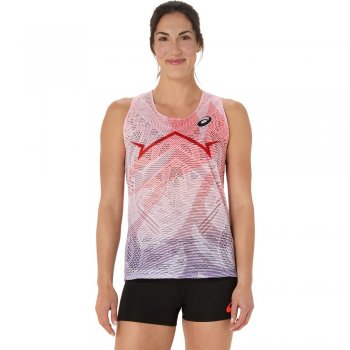 asics metaspeed singlet t-shirt w multicolor