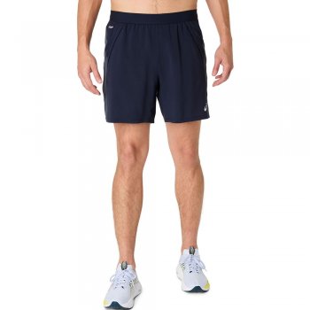 asics road 7 in short m navy blue shorts