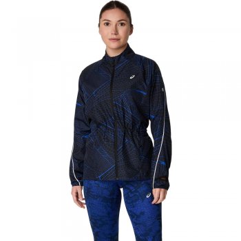 asics liteshow packable jacket w black/navy