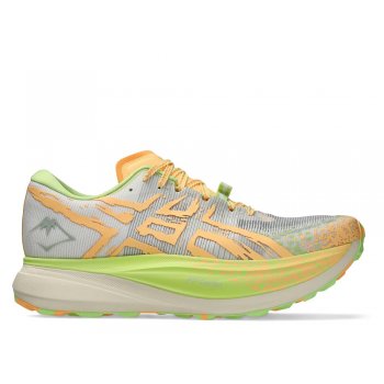 asics metafuji trail m shoes lime and orange