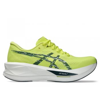 asics sonicblast m shoes lime green and black