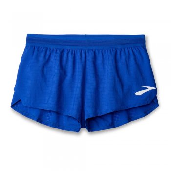 brooks elite 3" split short m blue