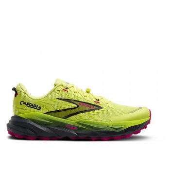 brooks cascadia 19 w lime green shoes