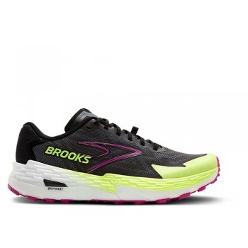 brooks catamount 4 shoes black and pink