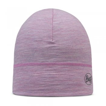 buff merino lightweight beanie solid pansy u pink