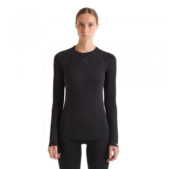 diadora longsleeve t-shirt act w black