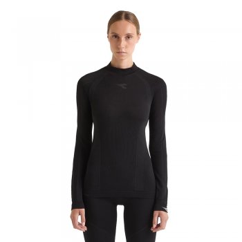 diadora l. turtle neck stratozero w black thermal t-shirt