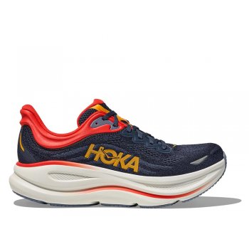 pantofi hoka bondi 9 m bleumarin-roșu