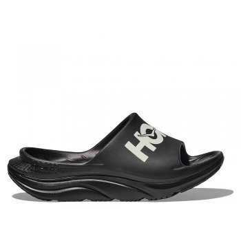 hoka ora athletic slide u recovery slides black and white