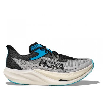 buty hoka rocket x 3 m szaro-czarne