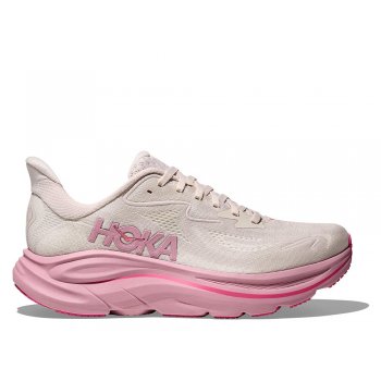 hoka clifton 10 w shoes pink and white