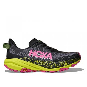 buty hoka speedgoat 6 w czarno-limonkowe