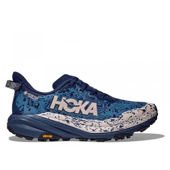 buty hoka speedgoat 6 gore-tex w niebiesko-białe