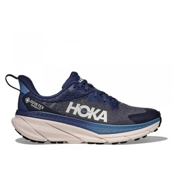 hoka challenger 7 gore-tex m black and blue shoes