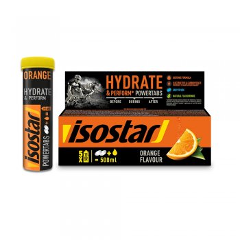 isostar power tabs orange flavor - 120g