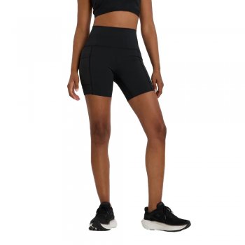 new balance sleek pocket high rise short 6w black