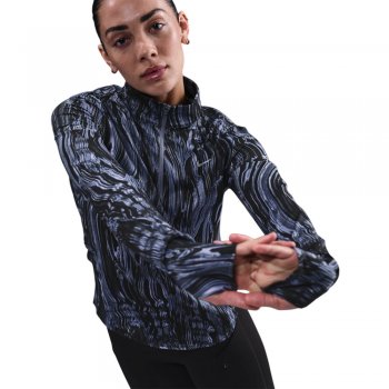 nike swift w black and blue sweatshirt