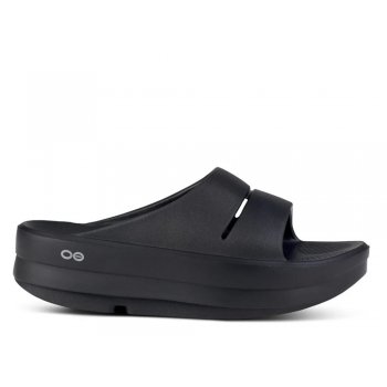 flip-flops oofos ooahh black matte u negru
