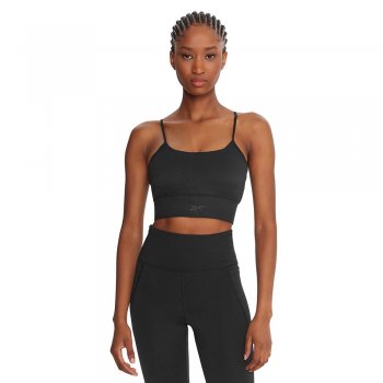biustonosz reebok x ewa chodakowska tonal logo bra w czarny