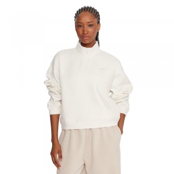 bluza reebok x ewa chodakowska 3/4 zip sweatshirt w biała