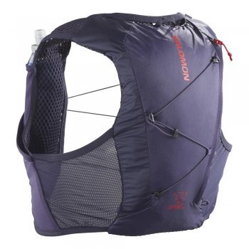 salomon active skin 4 grvl u running vest purple