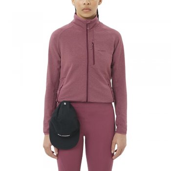 salomon essential lightwarm sweatshirt w pink