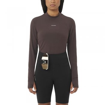 salomon shakeout bliss t-shirt w brown