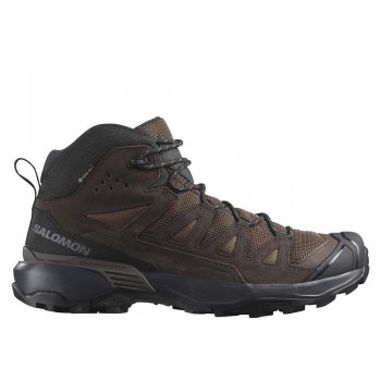 salomon x ultra 360 leather mid gore-tex m brown-black shoes