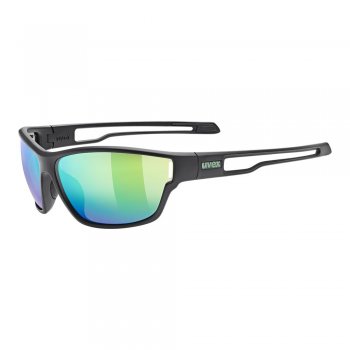 uvex sportstyle 806 u glasses black-green