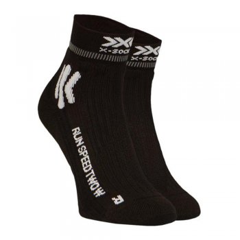 x-socks run speed two 4.0 u socks black and white