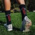 Compressport Winter Run U compression socks, black and red