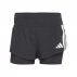 Pantaloni scurți adidas Adizero Running 2 în 1 în negru