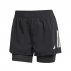 adidas Own The Run Climacool 2 in 1 Shorts W Black and White