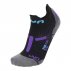 UYN Lady Run 2IN Socks W Black and Purple