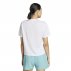 Tricou adidas Adi365 Running Essentials Brand Love pentru femei, alb și albastru