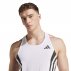 adidas Adizero Archive Running Singlet M White/Black