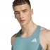 adidas Adizero Archive Running Singlet M Turquoise