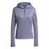 adidas Own The Run Winterized Hooded Half-Zip Sweatshirt, Purple