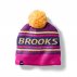 Brooks Heritage Pom Beanie U Pink and Orange