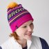 Brooks Heritage Pom Beanie U Pink and Orange