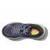Hoka Bondi 9 W Shoes Gray and Lime