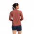 Hoka GlideTech Quarter Zip T-Shirt W Bright Red